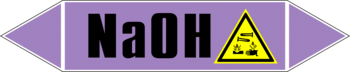 Маркировка трубопровода "na(oh)" (a07, пленка, 358х74 мм)" - Маркировка трубопроводов - Маркировки трубопроводов "ЩЕЛОЧЬ" - Магазин охраны труда ИЗО Стиль