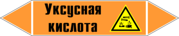 Маркировка трубопровода "уксусная кислота" (k06, пленка, 716х148 мм)" - Маркировка трубопроводов - Маркировки трубопроводов "КИСЛОТА" - Магазин охраны труда ИЗО Стиль