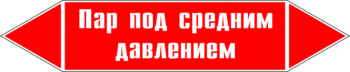 Маркировка трубопровода "пар под средним давлением" (p10, пленка, 507х105 мм)" - Маркировка трубопроводов - Маркировки трубопроводов "ПАР" - Магазин охраны труда ИЗО Стиль